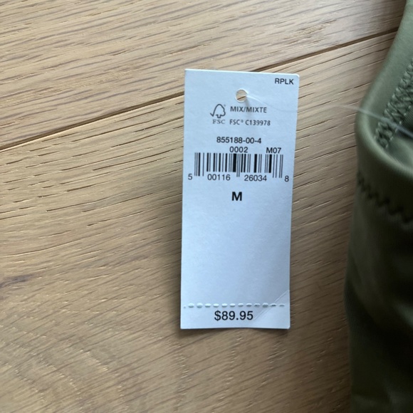 New with tags - GAP 1-piece olive green bathing suit (M) - Picture 3 of 3